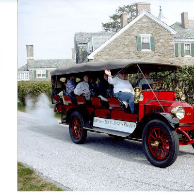 2016 Granoque Fall Meet - Stanley Mountain Wagon driven by Jerry Lucas with passengers