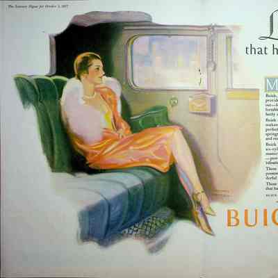 1928 advertisement for Buick in "The Literary Digest"