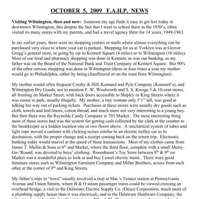 2009 10-05 Weekly News