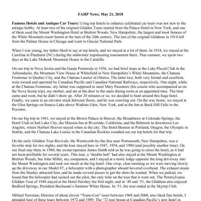 2018 05-21 Weekly News