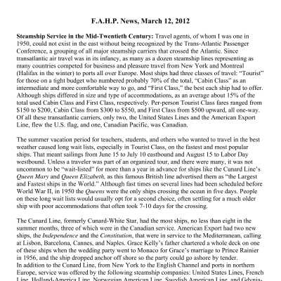 2012 03-12 Weekly News