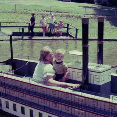 Steam boat in operation at the Magic Age of Steam, 1975