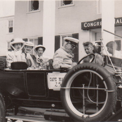 1952 Philadelphia to Cape May Run - T Clarence Marshall, Sr, with the 1912 Stanley Touring Model 87 in Cape May, NJ