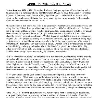 2009 04-13 Weekly News