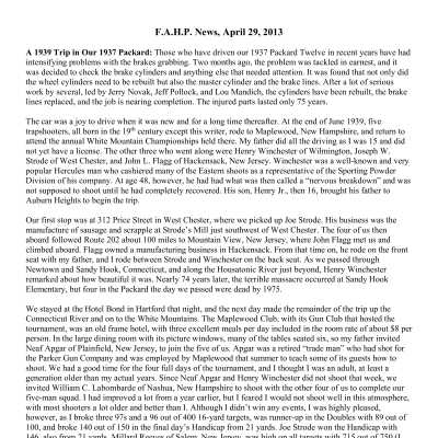 2013 04-29 Weekly News