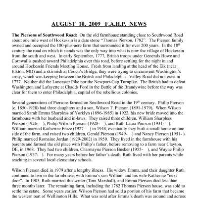 2009 08-10 Weekly News
