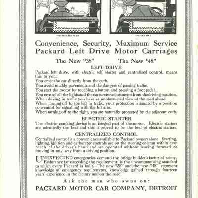 1913 advertisement for Packard Motor