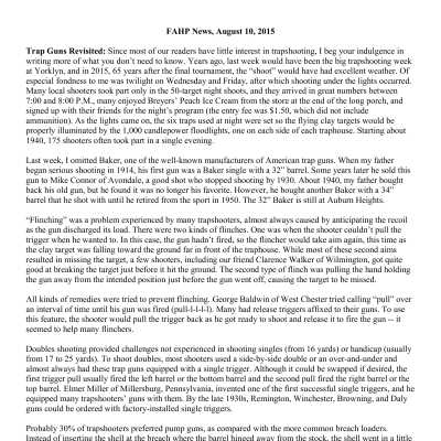 2015 08-10 Weekly News