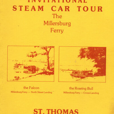 1984 Steam Car Tour tour book cover