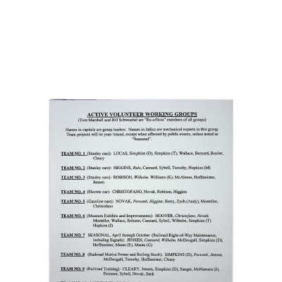 2006 - Steam Team work session groups