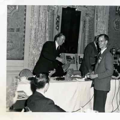1949 Glidden Tour - awards ceremony with Hayden Shapley