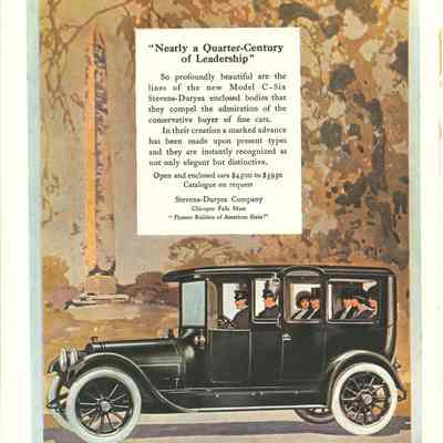 1916 advertisement for Stevens-Duryea