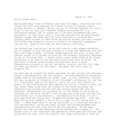 2007 03-12 Weekly News