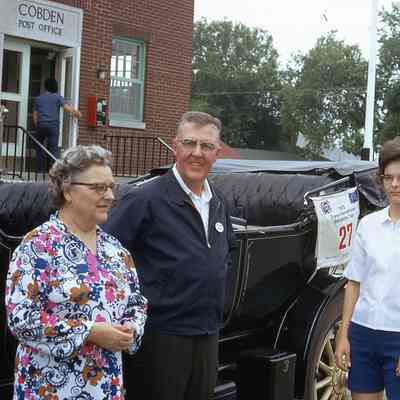 1972 Transcontinental Tour - Thomas C Marshall, Jr, and the 1912 Stanley Model 87 in Cobden, ONT, Canada