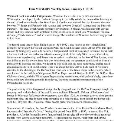 2018 01-01 Weekly News