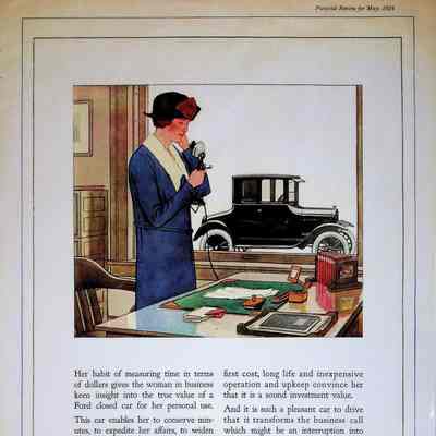 1924 advertisement for Ford Motor Company in the "Pictorial Review"