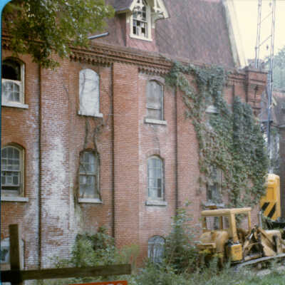 Demolition of Garrett Snuff Mills, 1986
