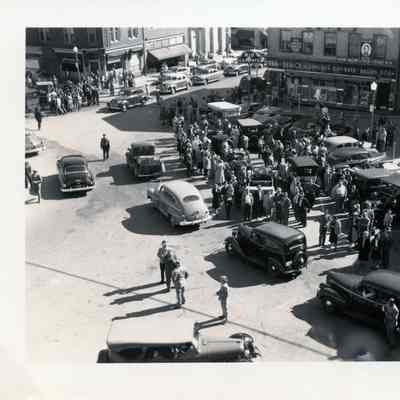 1949 Glidden Tour - tour cars on display in Gettysburg, PA
