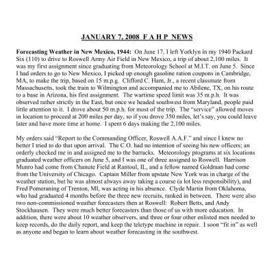 2008 01-07 Weekly News