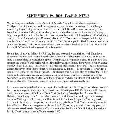 2008 09-29 Weekly News