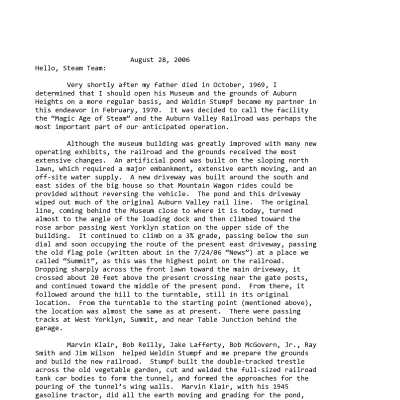 2006 08-28 Weekly News