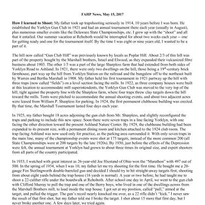 2017 05-15 Weekly News