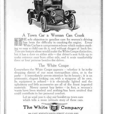 1910 advertisement for White Company