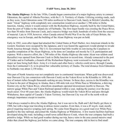 2014 06-30 Weekly News