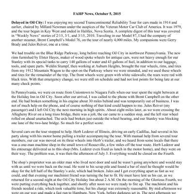 2015 10-05 Weekly News