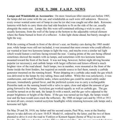 2008 06-09 Weekly News