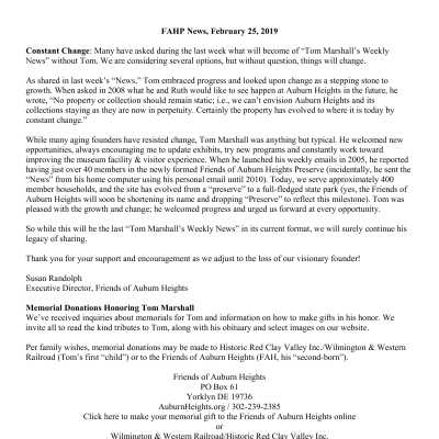 2019 02-25 Weekly News