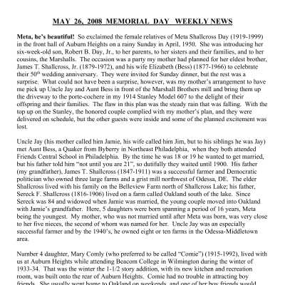 2008 05-26 Weekly News