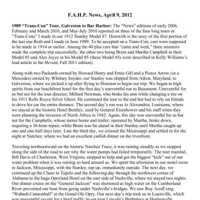 2012 04-09 Weekly News