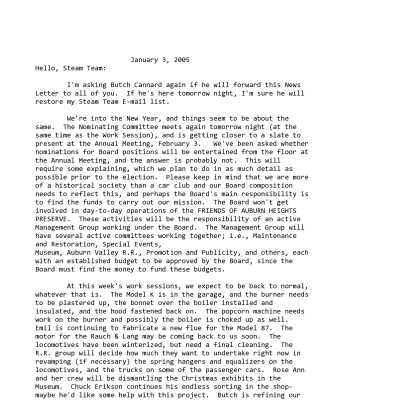 2005 01-03 Weekly News