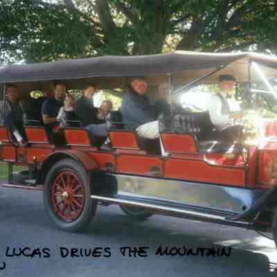 2004 - Jerry Lucas driving guest at the October event in the 1915 Stanley Mountain Wagon