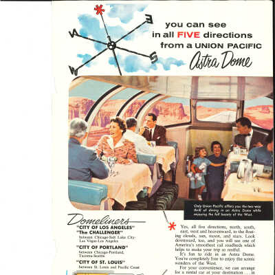 Union Pacific Railroad advertisement in National Geographic