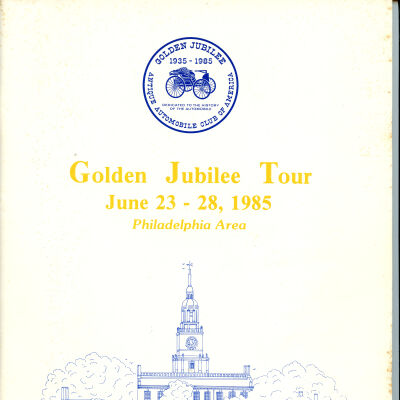 1985 Car Tour tour book cover