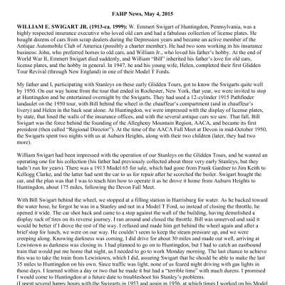 2015 05-04 Weekly News