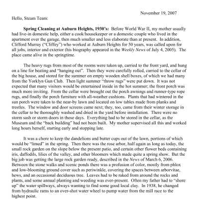 2007 11-19 Weekly News