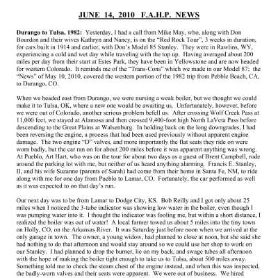 2010 06-14 Weekly News