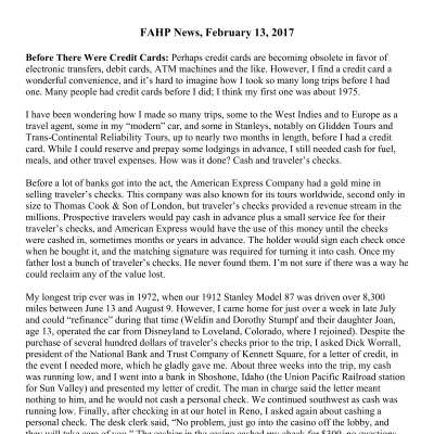2017 02-13 Weekly News