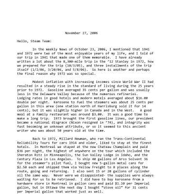 2006 11-27 Weekly News
