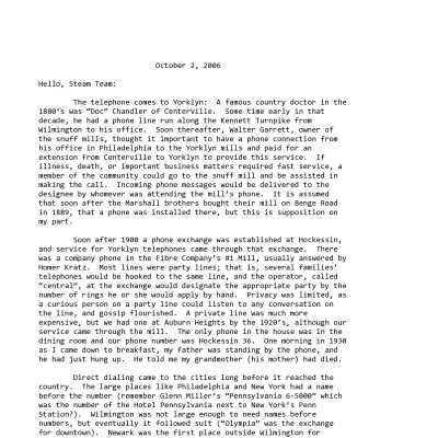 2006 10-02 Weekly News