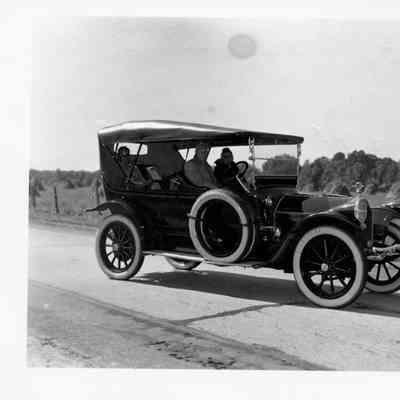 1949 Glidden Tour - A.H. Kellogg-Clark and passengers in a 1913 Pierce Arrow