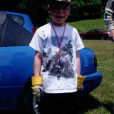 2008 - visitor Christopher Hawkins at June Steamin' Day