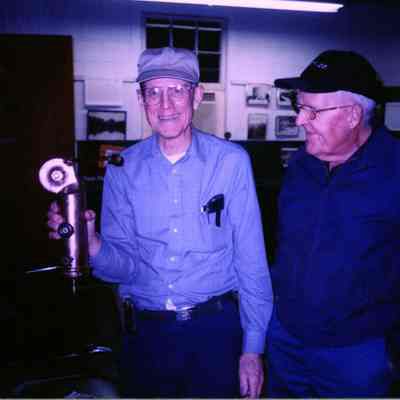 2000 - Joe VanSciver and Thomas C. Marshall, Jr. at Stanley steam engine class