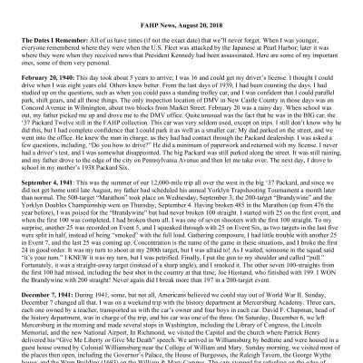 2018 08-20 Weekly News