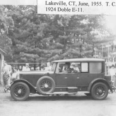 1955 Lakeville, CT Meet - T Clarence Marshall in the 1924 Doble Model E11, 1955