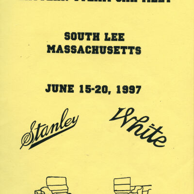 1997 Steam Car Tour (South /lee, MA) tour book cover