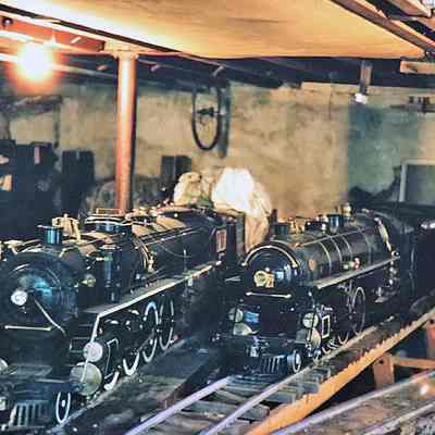 AVRR engine house at Magic Age of Steam, 1973